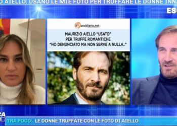 Maurizio Aiello e la moglie Ilaria, Domenica Live