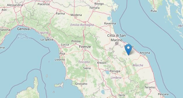 Terremoto a Pesaro (Ingv)