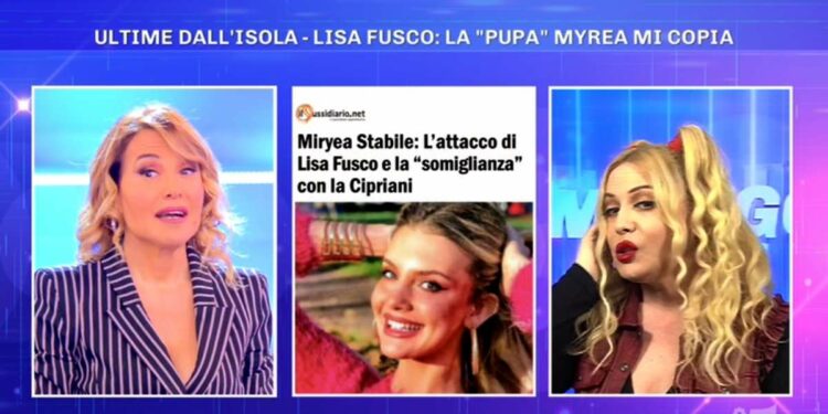 Barbara D'Urso e Lisa Fusco, Pomeriggio 5