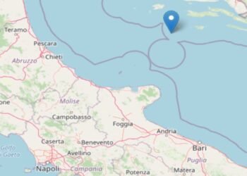 Terremoto nel Mar Adriatico (Ingv)