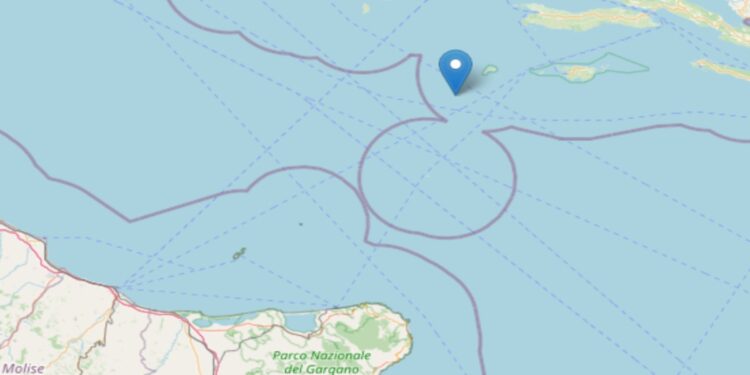 Terremoto nel Mar Adriatico (Foto: Ingv)