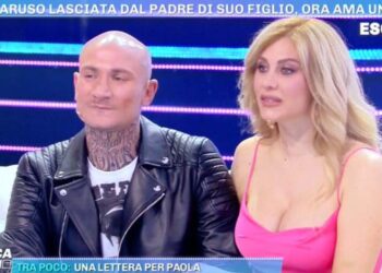 Paola Caruso, ai tempi della storia con l'ex Dario Socci, a "Domenica Live"