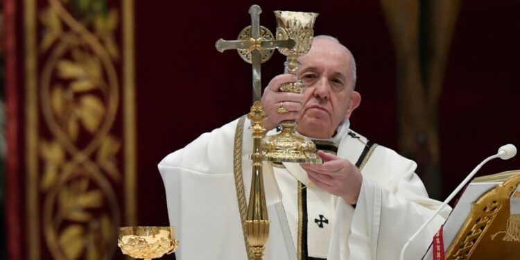 Papa Francesco, messa pasqua