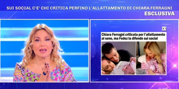 Barbara D'Urso difende Chiara Ferragni a Pomeriggio 5