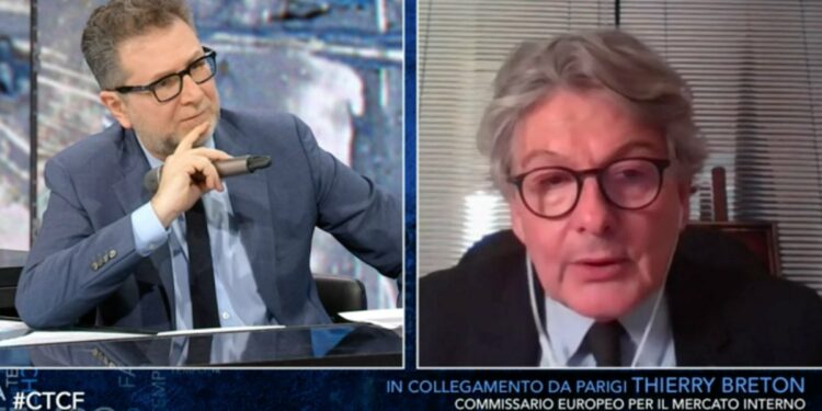 Thierry Breton a Che tempo che fa