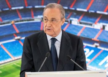 Florentino Perez, presidente del Real madrid (Foto LaPresse)