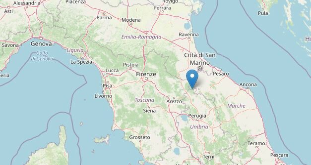 Terremoto oggi a Pesaro (Ingv)