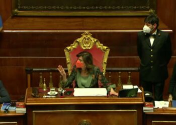 Casellati urla in Senato