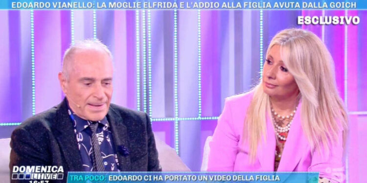 Edoardo Vianello e moglie Elfrida Ismolli, Domenica Live