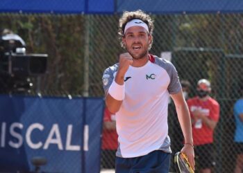 Diretta Internazionali d'Italia 2023 Roma: Marco Cecchinato eliminato da Yannick Hanfmann (Foto LaPresse)