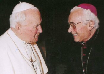 Giovanni Paolo II con Pavol Maria Hnilica (Foto dal web)