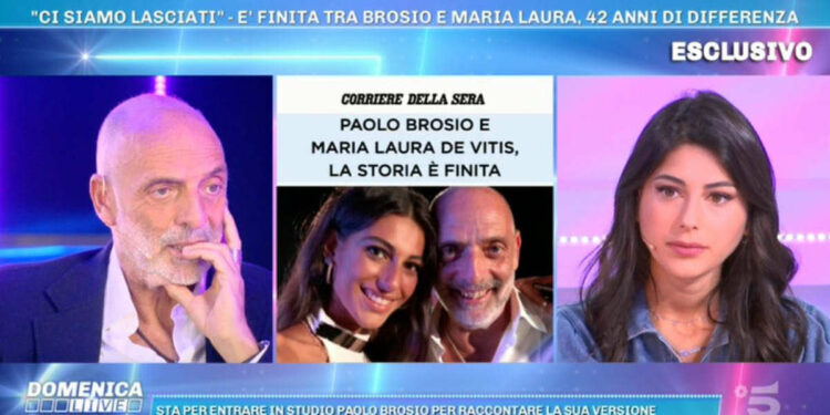 Paolo Brosio e Maria Laura De Vitis a Domenica Live