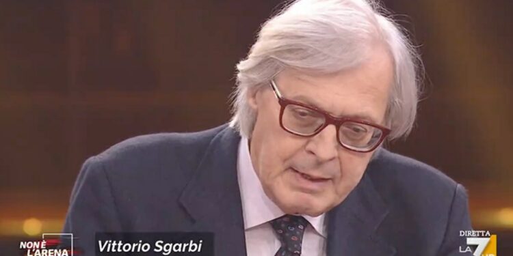 Vittorio Sgarbi a Non è l'Arena