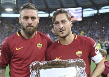 Daniele De Rossi e Francesco Totti (Foto LaPresse)