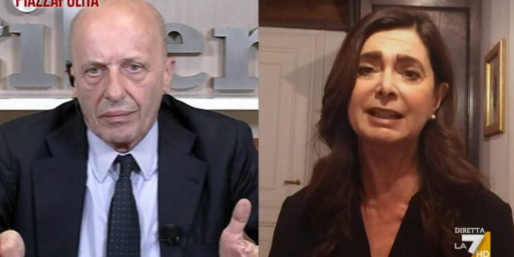 Sallusti vs Boldrini (Piazzapulita, 2021)