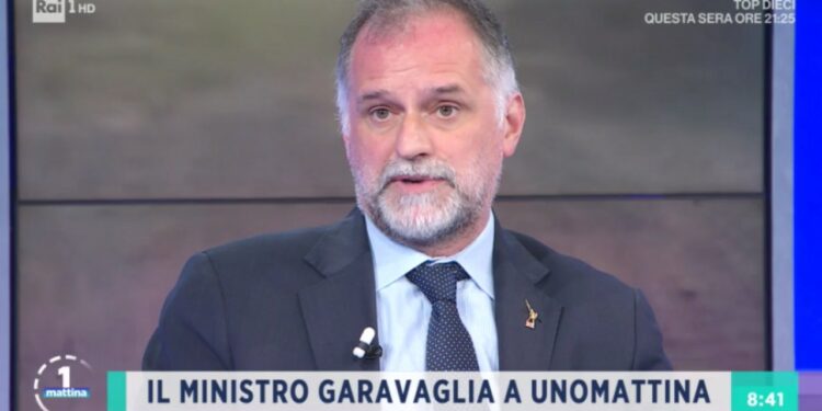 Il ministro Massimo Garavaglia a Uno Mattina