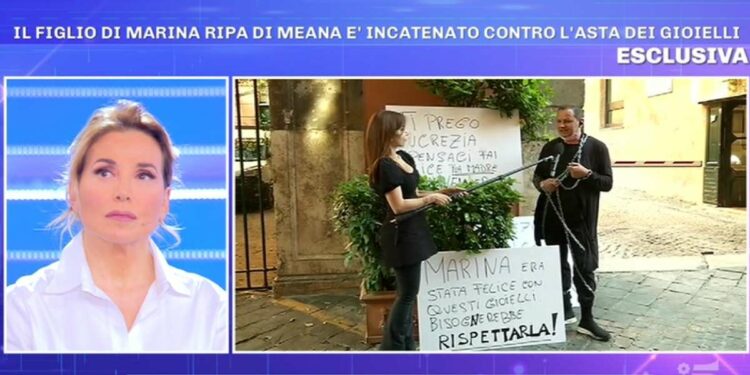 Andrea Cardella incatenato a Pomeriggio 5