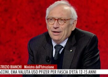 Patrizio Bianchi, ministro dell'Istruzione, ad Agorà