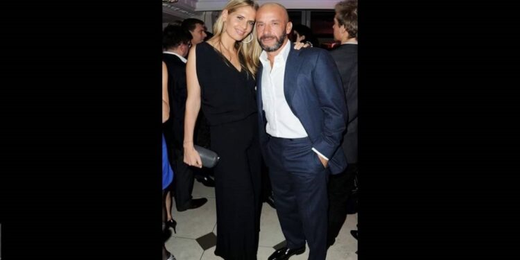 Cathryn White Cooper con il marito Gianluca Vialli