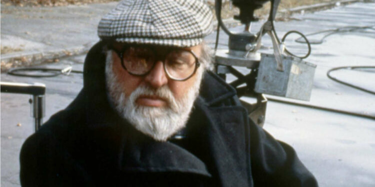 Il regista Sergio Leone