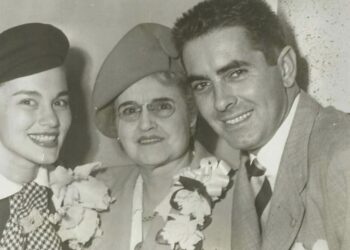 Helen Emma Reaume con il figlio Tyrone Power e Linda Christian (Instagram)