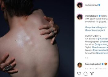 La cover del nuovo singolo di Michele Bravi (Instagram)