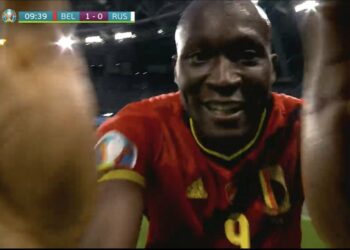 Lukaku dedica il gol a Eriksen (foto: Twitter)