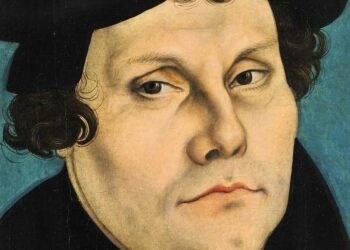 Ritratto di Martin Lutero di Cranach il Vecchio, particolare