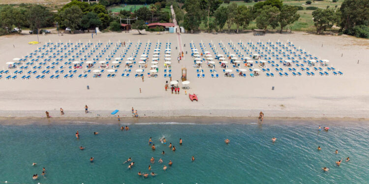 La spiaggia del TH Simeri