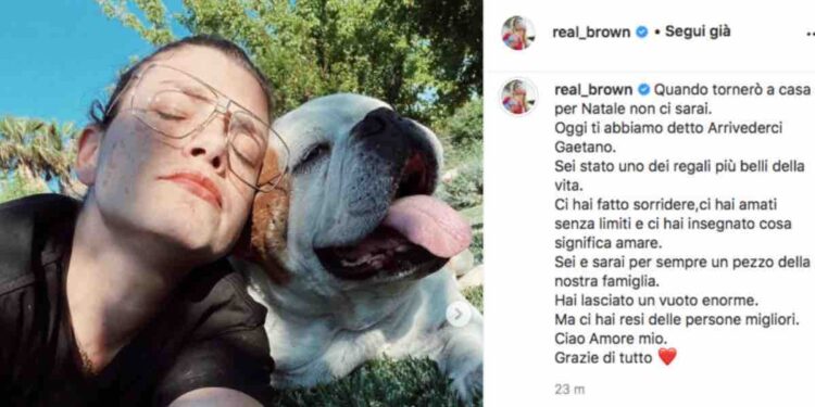 Emma Marrone e il cane Gaetano