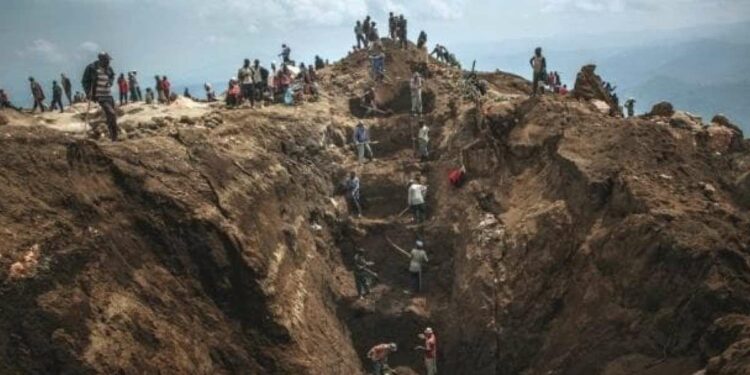 Miniera di coltan in Congo