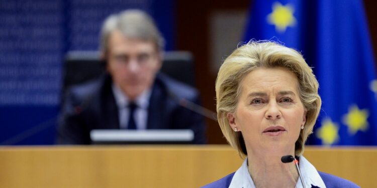 Von der Leyen e Sassoli