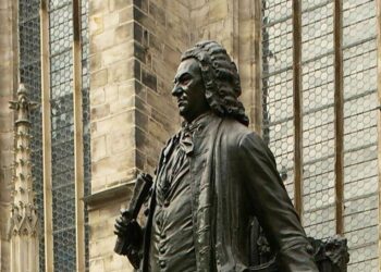 La statua di Johann Sebastian Bach a Lipsia (Foto Appaloosa, Wikimedia Commons)