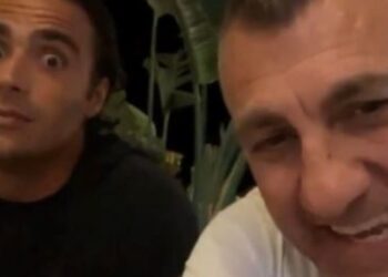 Vieri e Matri festeggiano l'Italia con la Bombeer Azzurra