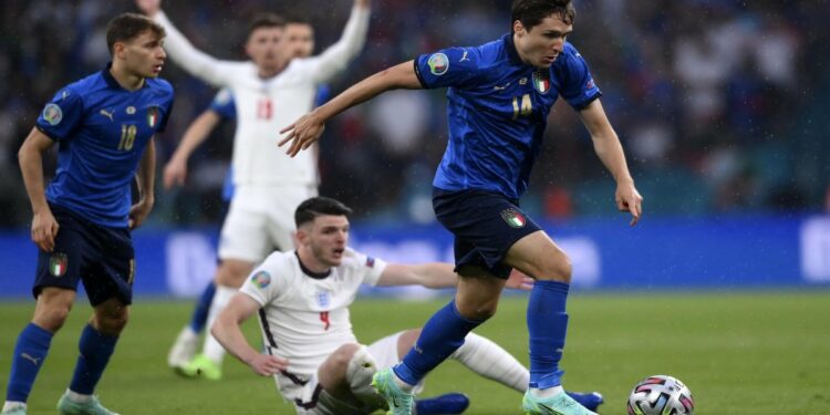 Federico Chiesa in Italia-Inghilterra, finale Euro2020 (Foto: LaPresse)