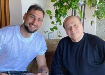 Gianluigi Donnarumma e Silvio Berlusconi (foto: Instagram)