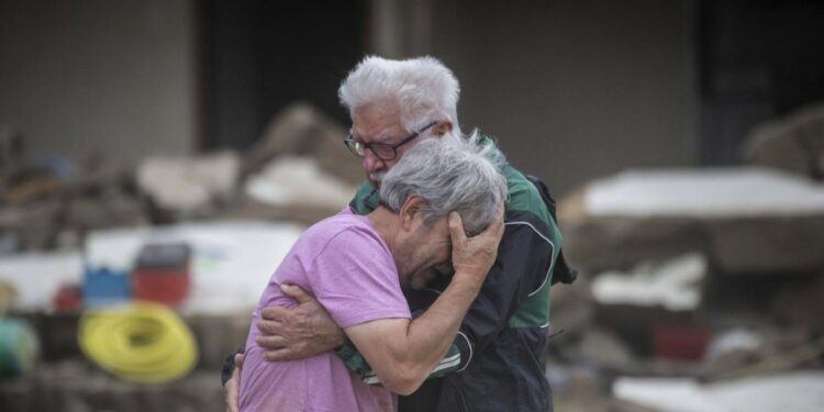 Alluvione in Germania (LaPresse)