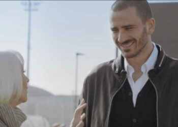 Il calciatore Leonardo Bonucci a colloquio con Raffaella Carrà