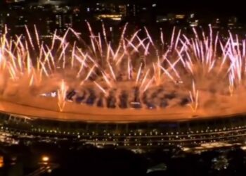 Cerimonia d'apertura delle Olimpiadi di Tokyo 2020 (foto: Twitter)