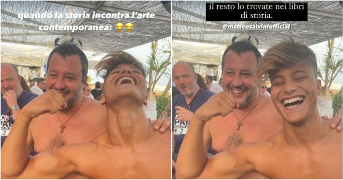 Denis Dosio e Matteo Salvini (Instagram)