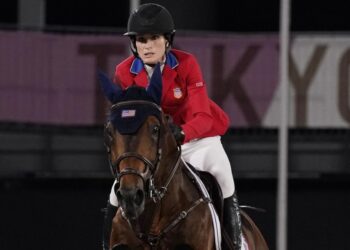 Jessica Springsteen alle Olimpiadi di Tokyo 2020 (foto: Lapresse)