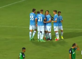 Lazio Sassuolo, amichevole (foto da screen YouTube)