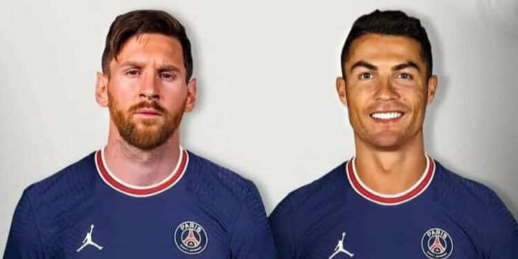 Leo Messi e Cristiano Ronaldo insieme al Psg: sogno o realtà? (da Twitter @khm_althani)