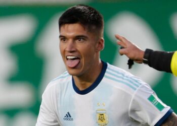 Joaquin Correa con la maglia dell'Argentina (Foto LaPresse)