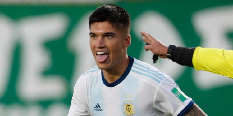 Joaquin Correa con la maglia dell'Argentina (Foto LaPresse)