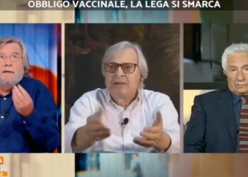 Sansonetti e Sgarbi a Stasera Italia