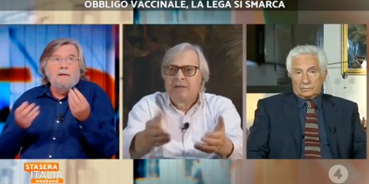 Sansonetti e Sgarbi a Stasera Italia