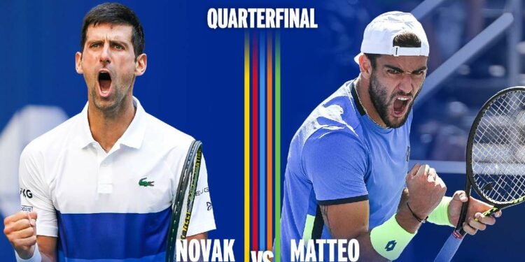 Diretta Berrettini Djokovic, quarti Us Open 2021 (da Twitter @usopen)