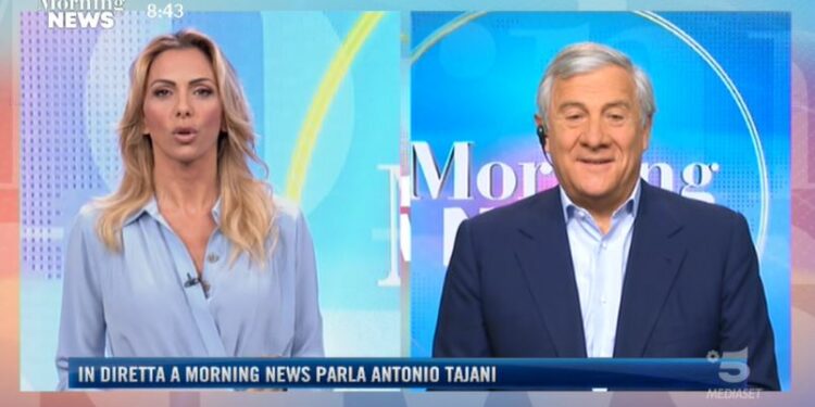 Antonio Tajani a Morning News