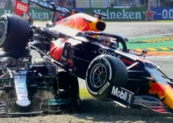 Incidente Hamilton Verstappen (foto: Tv8)